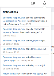 Notifications in PersiaHR